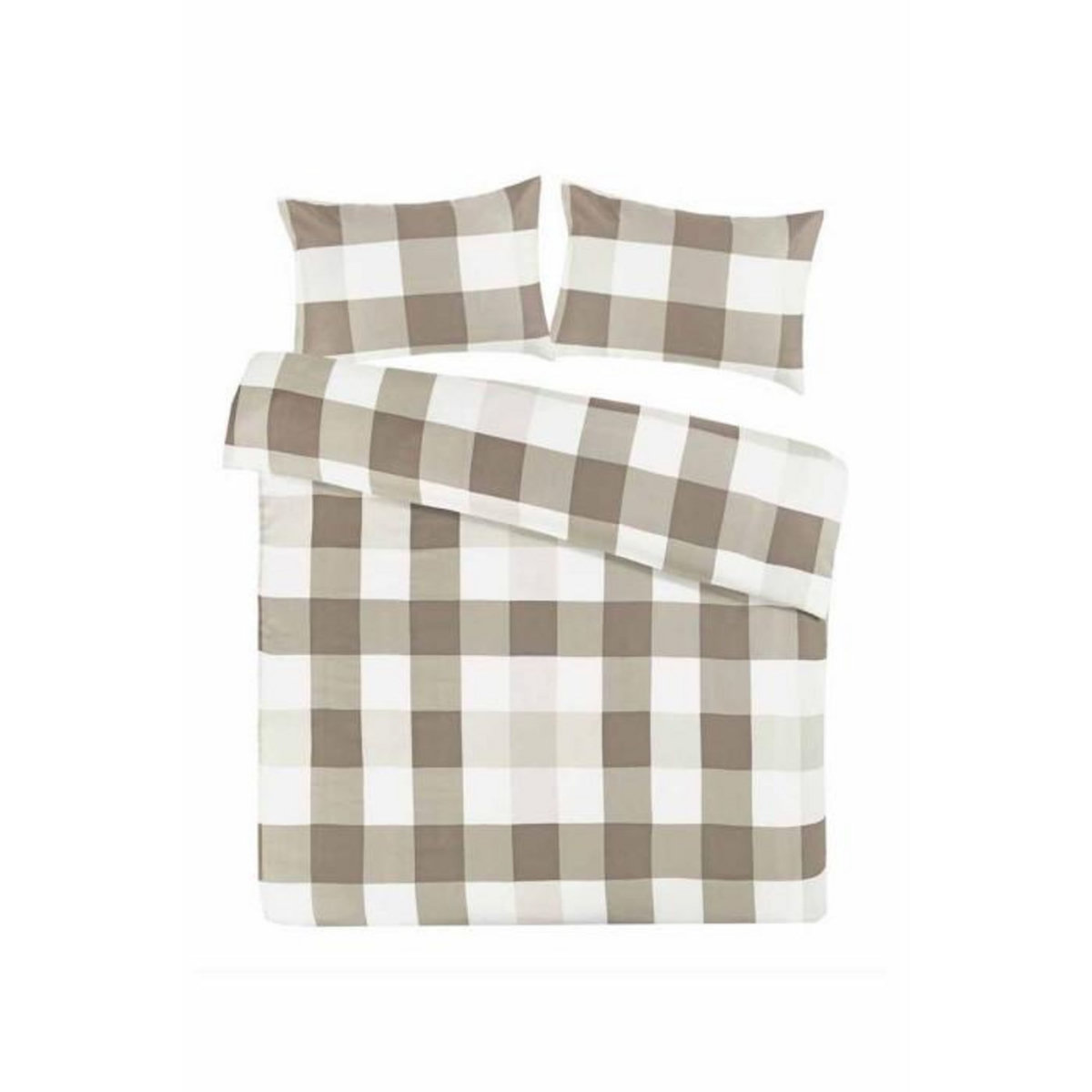 Paris Prix Parure de Lit 2 Pièces  Nevada  140x200cm Taupe