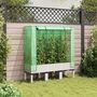 Voir la diapositive 3 : VIDAXL Jardiniere surelevee avec housse aspect rotin 120x40x140 cm