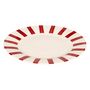 Voir la diapositive 2 : SECRET DE GOURMET Lot de 6 Assiettes Plates  Cheri  26cm Rouge