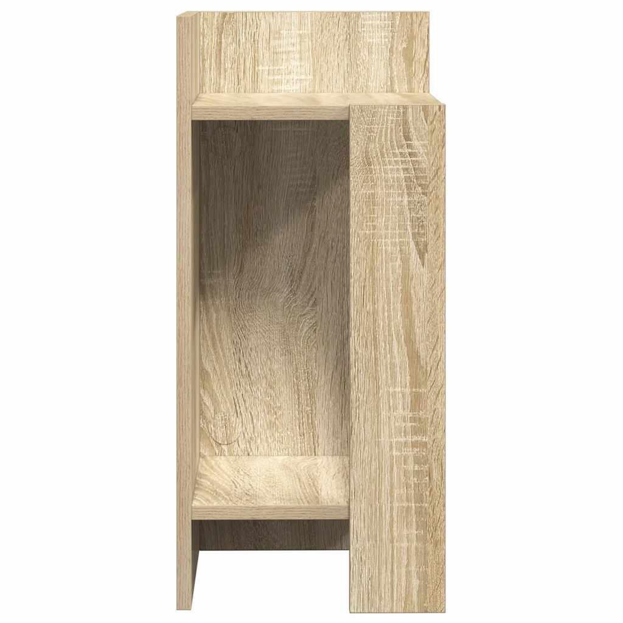 Voir la diapositive 5 : VIDAXL Table d'appoint avec etagere chene sonoma 25,5x27x60 cm