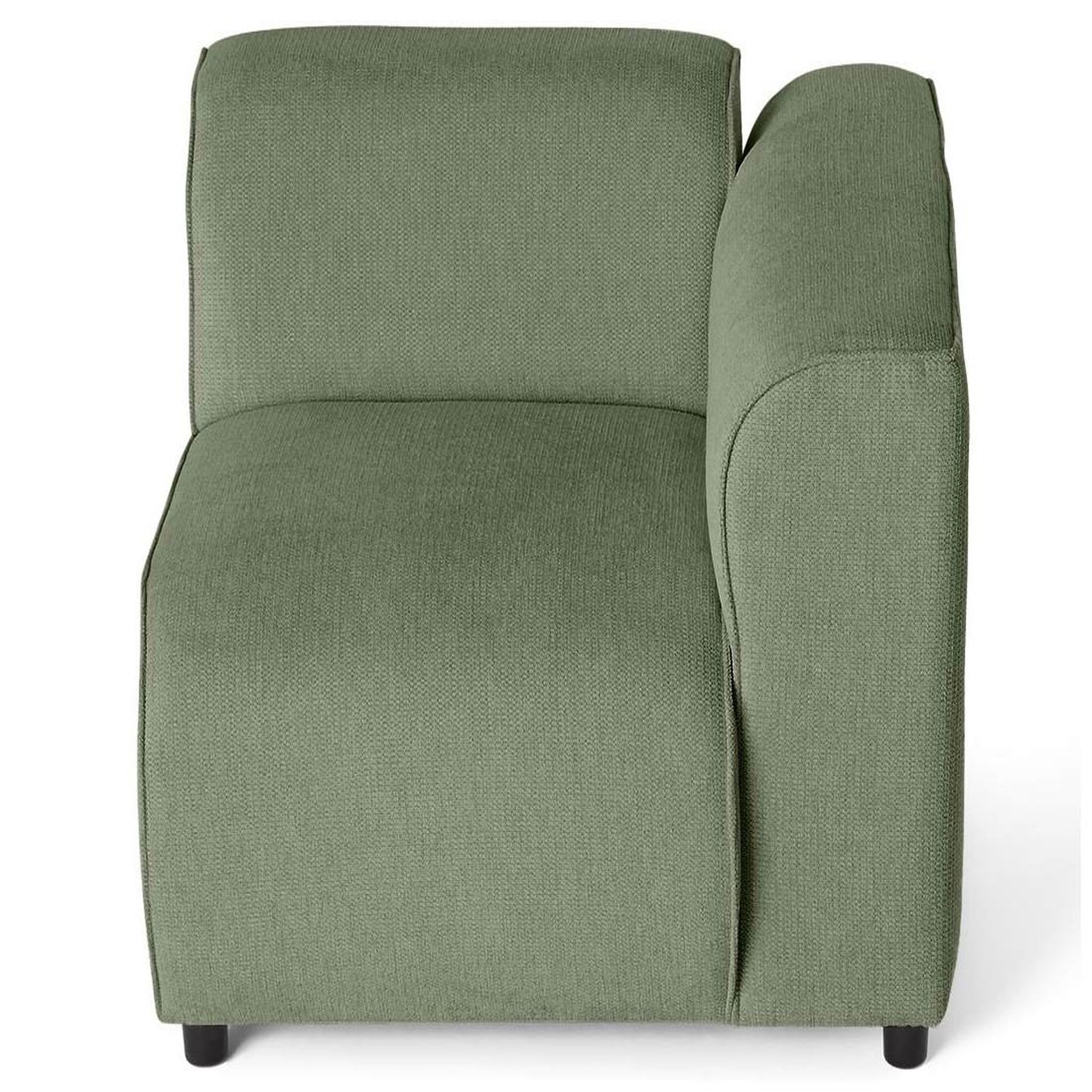Voir la diapositive 3 : LISA DESIGN Suaro - module d'assise d'angle droit en tissu texturé