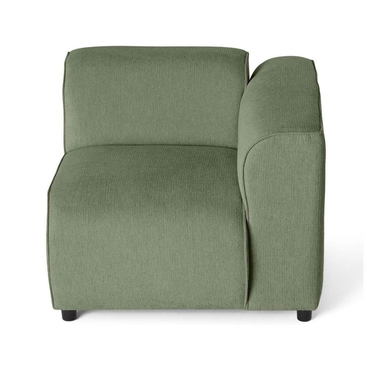 LISA DESIGN Suaro - module d'assise d'angle droit en tissu texturé