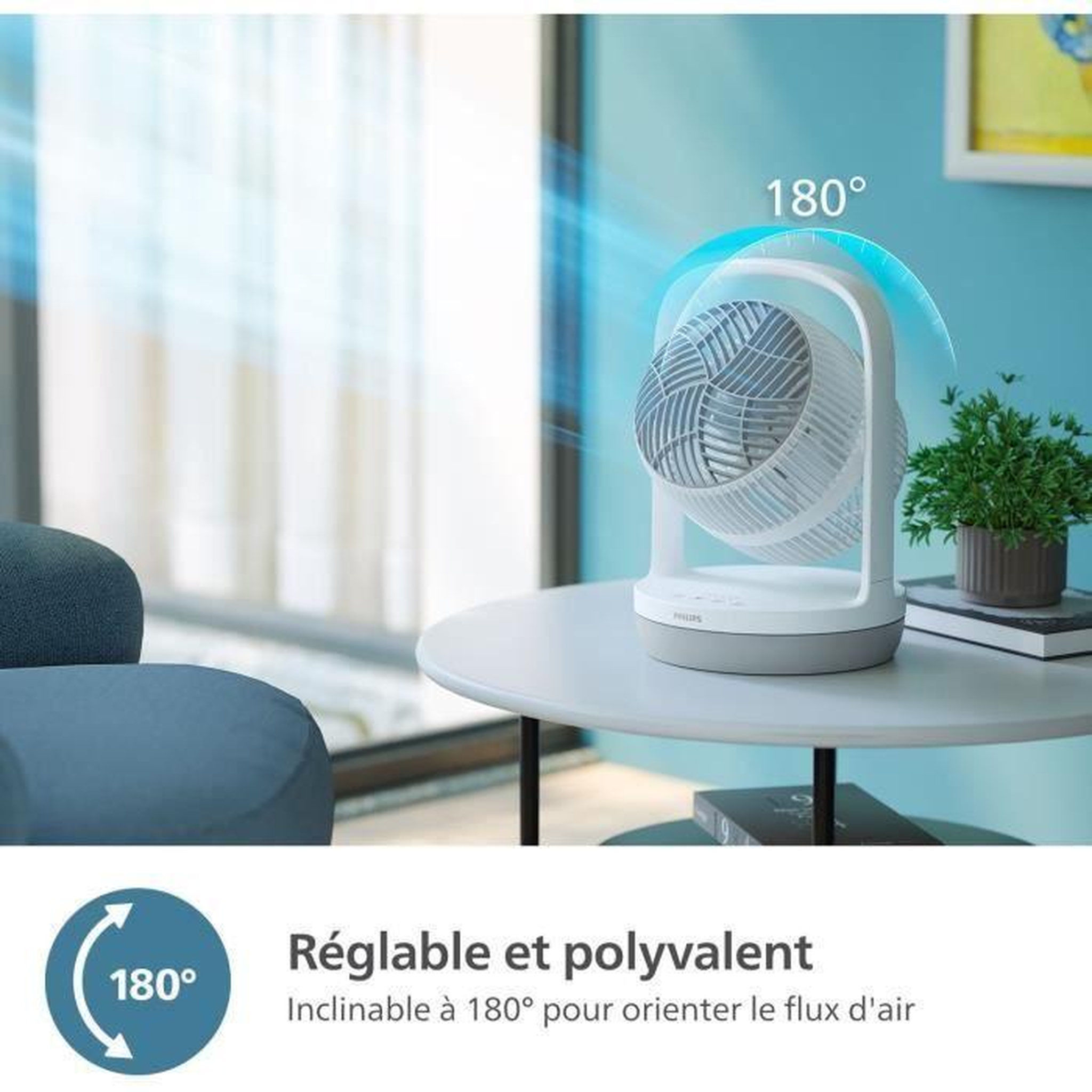 Voir la diapositive 3 : Philips Ventilateur CX2050/00