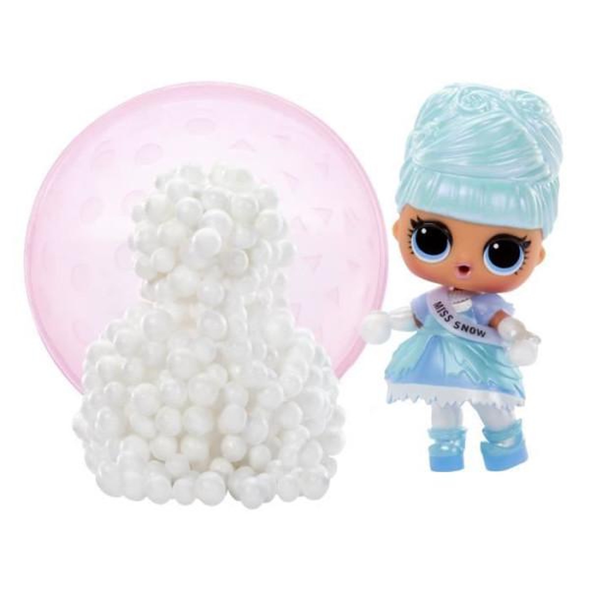 Voir la diapositive 2 : L.O.L. SURPRISE! Poupée a collectionner - MGA - Winter Snow Tot - 7,5 cm - Surprise de neige magique - 7 accessoires