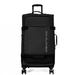 David Jones Sac de voyage à roulettes 88L simple compartiment 78cm. Coloris disponibles : Noir