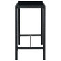 Voir la diapositive 5 : VIDAXL Ensemble de bar de jardin 5 pcs et coussins Resine tressee Noir