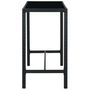Voir la diapositive 5 : VIDAXL Ensemble de bar de jardin 5 pcs et coussins Resine tressee Noir