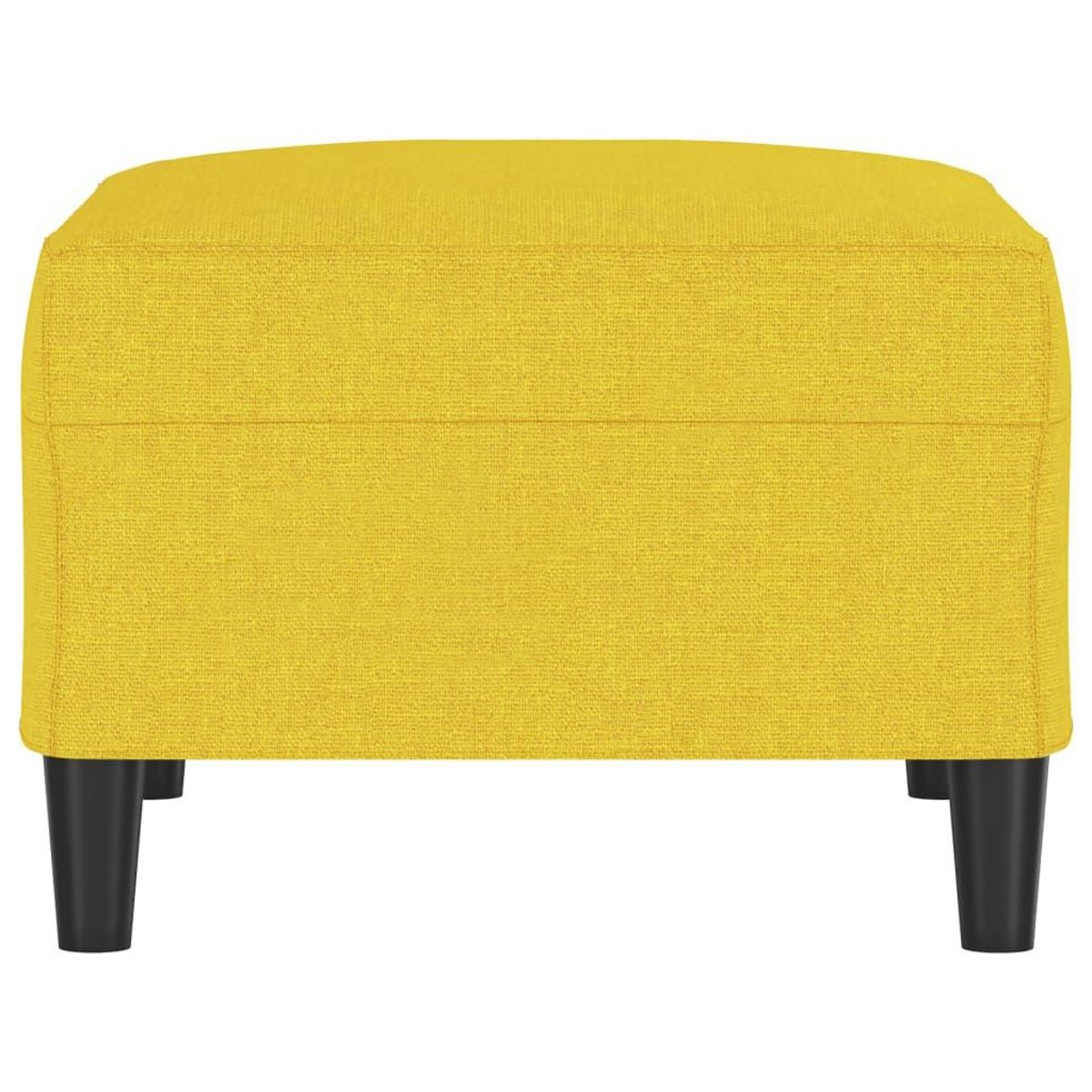 VIDAXL Repose-pied Jaune clair 70x55x41 cm Tissu