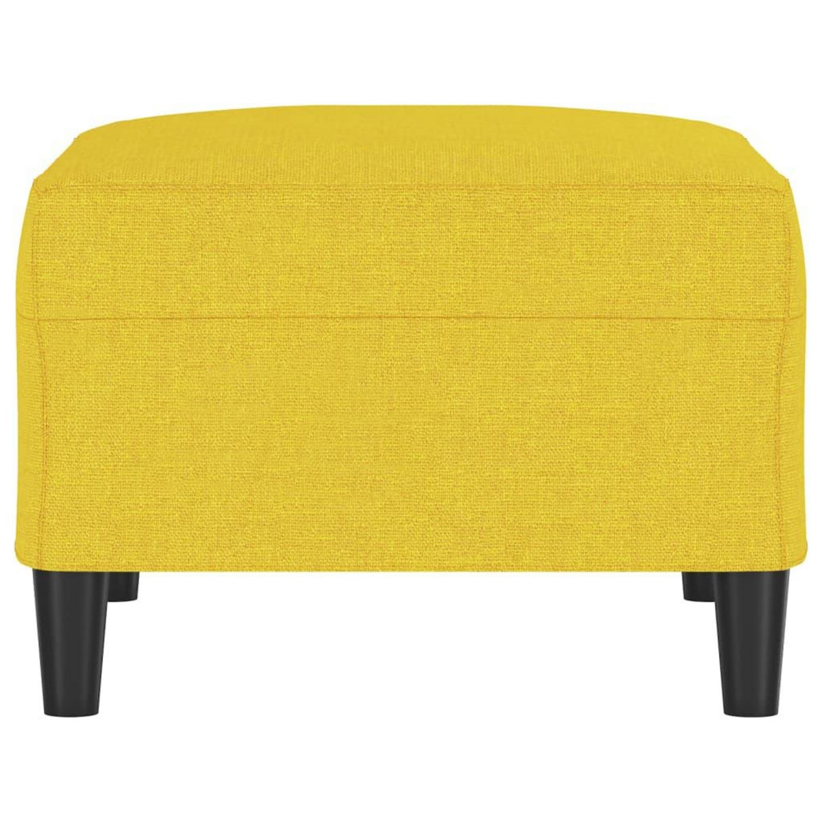 VIDAXL Repose-pied Jaune clair 70x55x41 cm Tissu