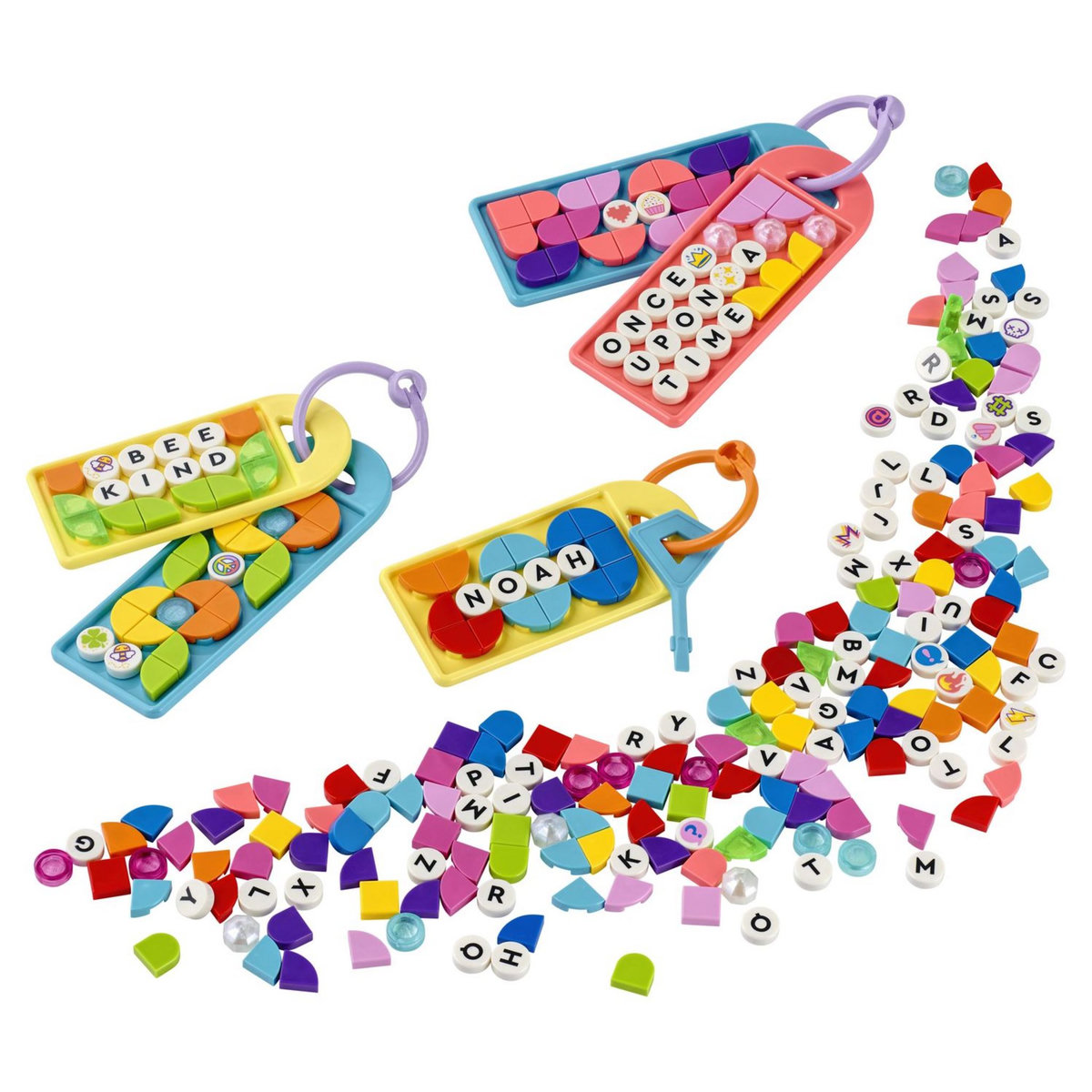 LEGO DOTS 41949 La Méga-Boîte de Porte-clés - Messages, Loisirs Créatifs Enfants