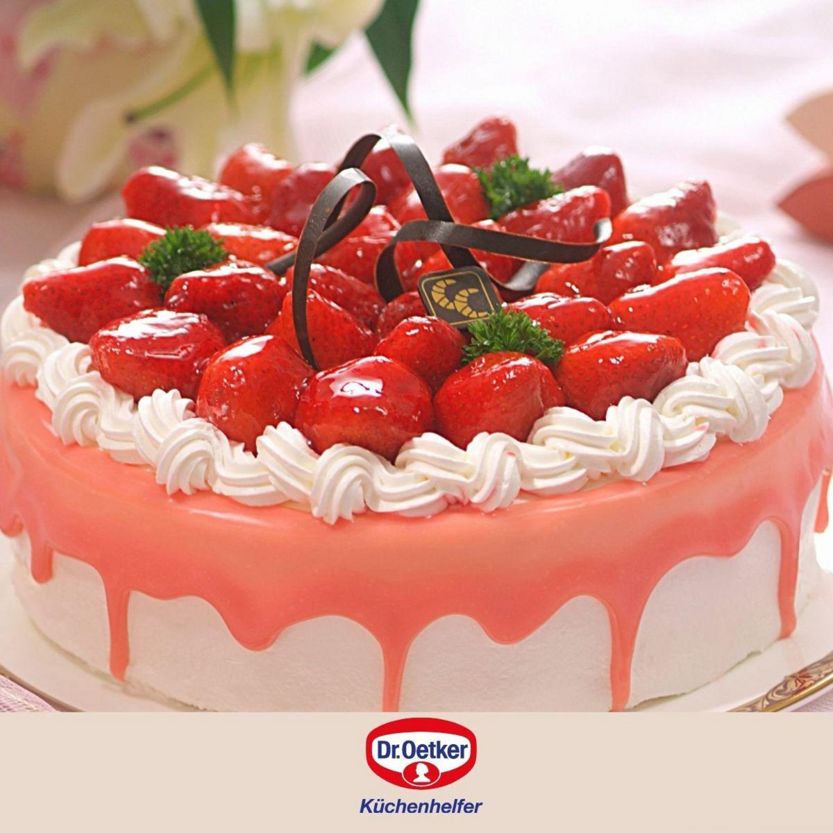 DR.OETKER Ensemble de 2 Moules à manqué fond amovible 28 cm Dr Oetker Back Liebe