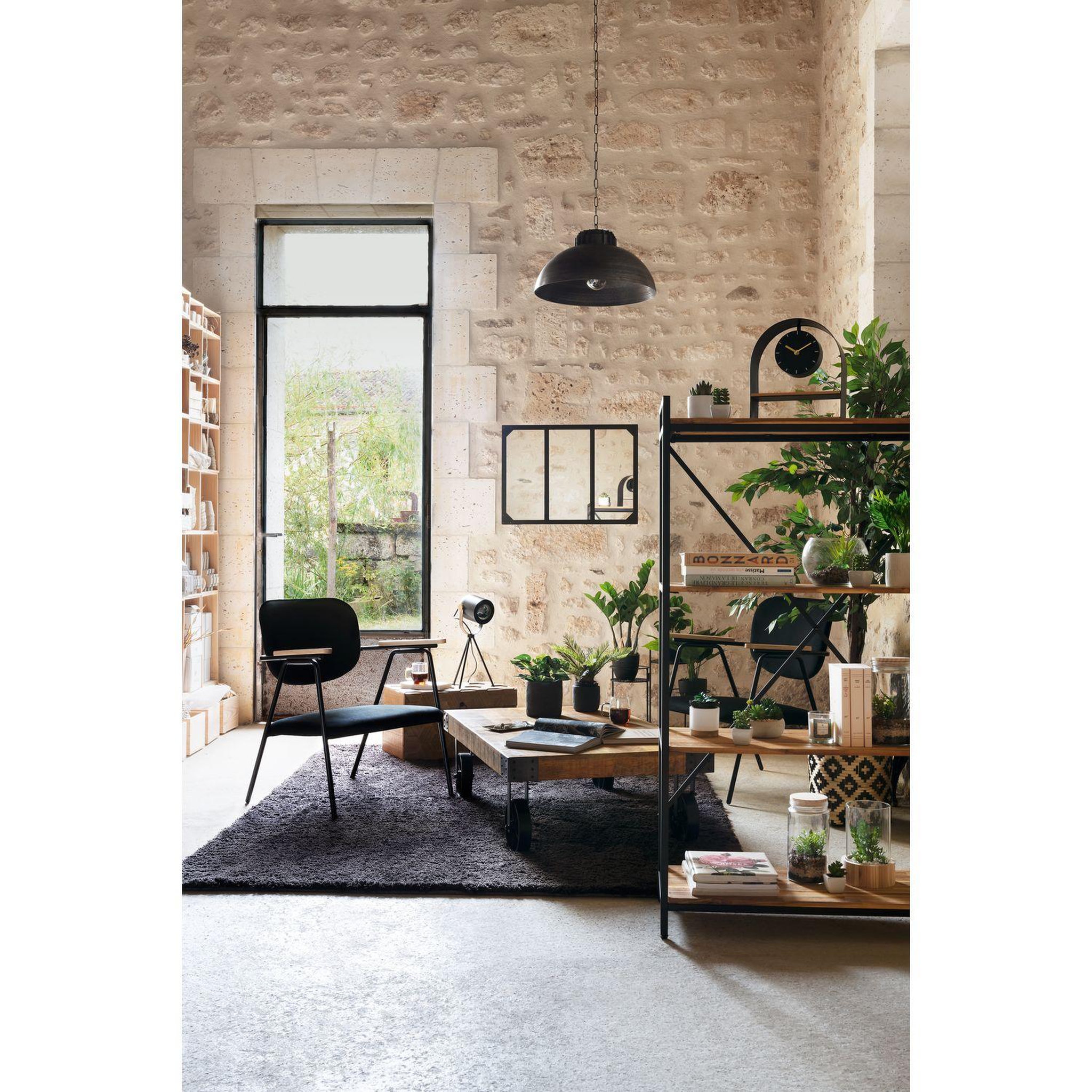 Voir la diapositive 2 : ATMOSPHERA Lampe trépied en métal - noir