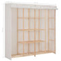 Voir la diapositive 6 : VIDAXL Garde-robe Blanc 173x40x170 cm Tissu