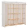 Voir la diapositive 6 : VIDAXL Garde-robe Blanc 173x40x170 cm Tissu