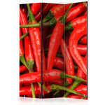 Paris Prix Paravent 3 Volets  Chili Pepper Background  135x172cm