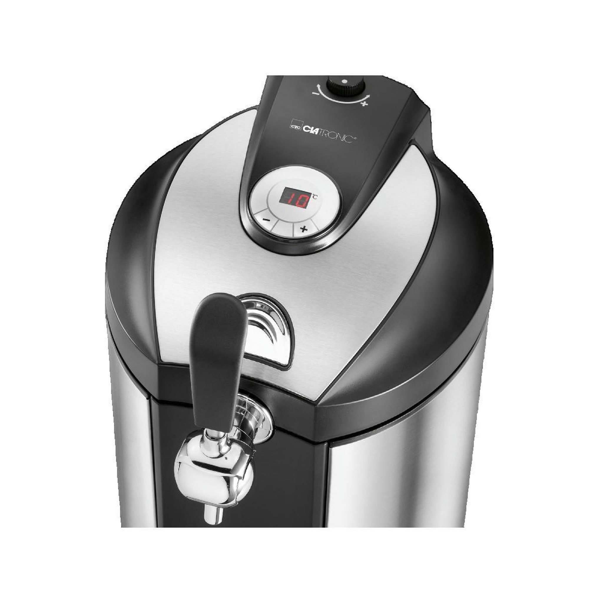 Voir la diapositive 2 : CLATRONIC Pompe à bière Clatronic BZ 3740 en acier inoxydable