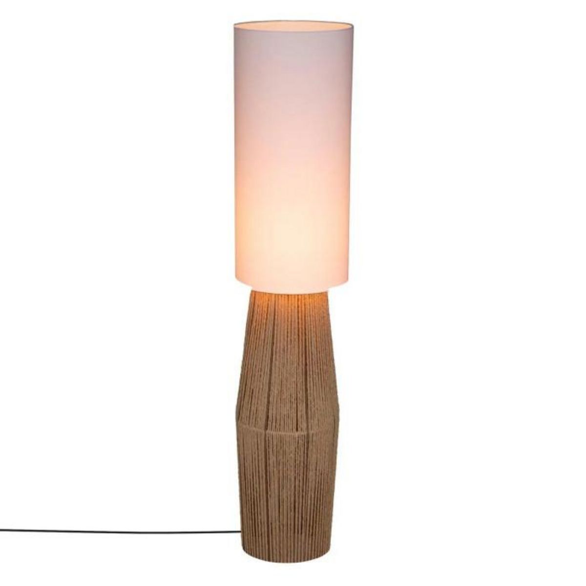 ATMOSPHERA Lampadaire Design  Aissa  130cm Blanc & Beige