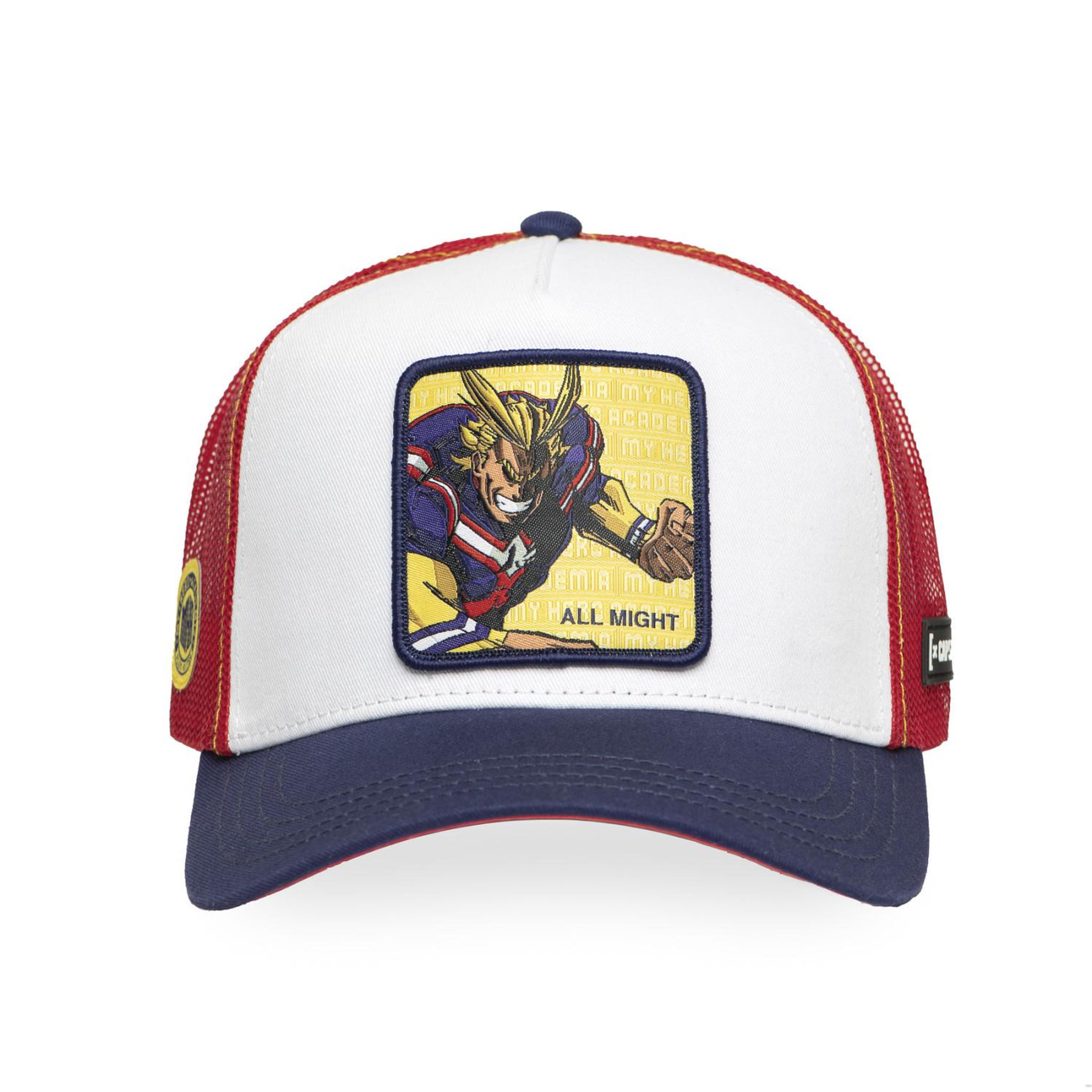 Voir la diapositive 2 : CAPSLAB Casquette trucker avec filet my hero academia all might