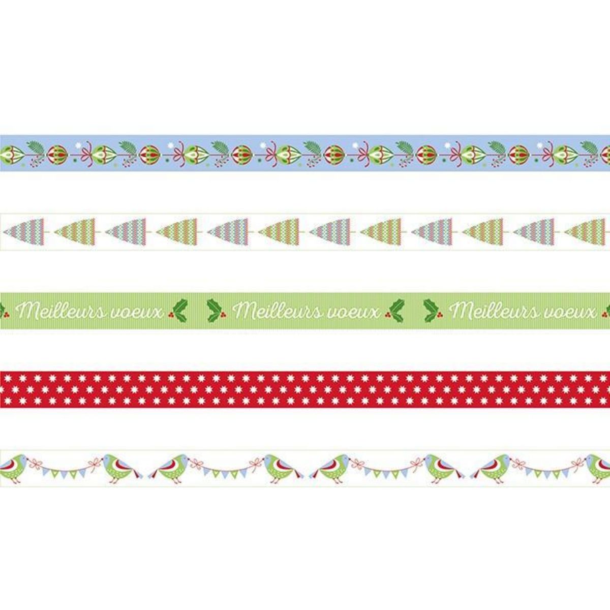 Artemio 5 masking tapes - Noël classique