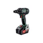 METABO SAS Boulonneuse à chocs 18 V SSW 18 LTX 300 BL - 2 x 5,2 Ah Li-Power, ASC 55, coffret Metabox