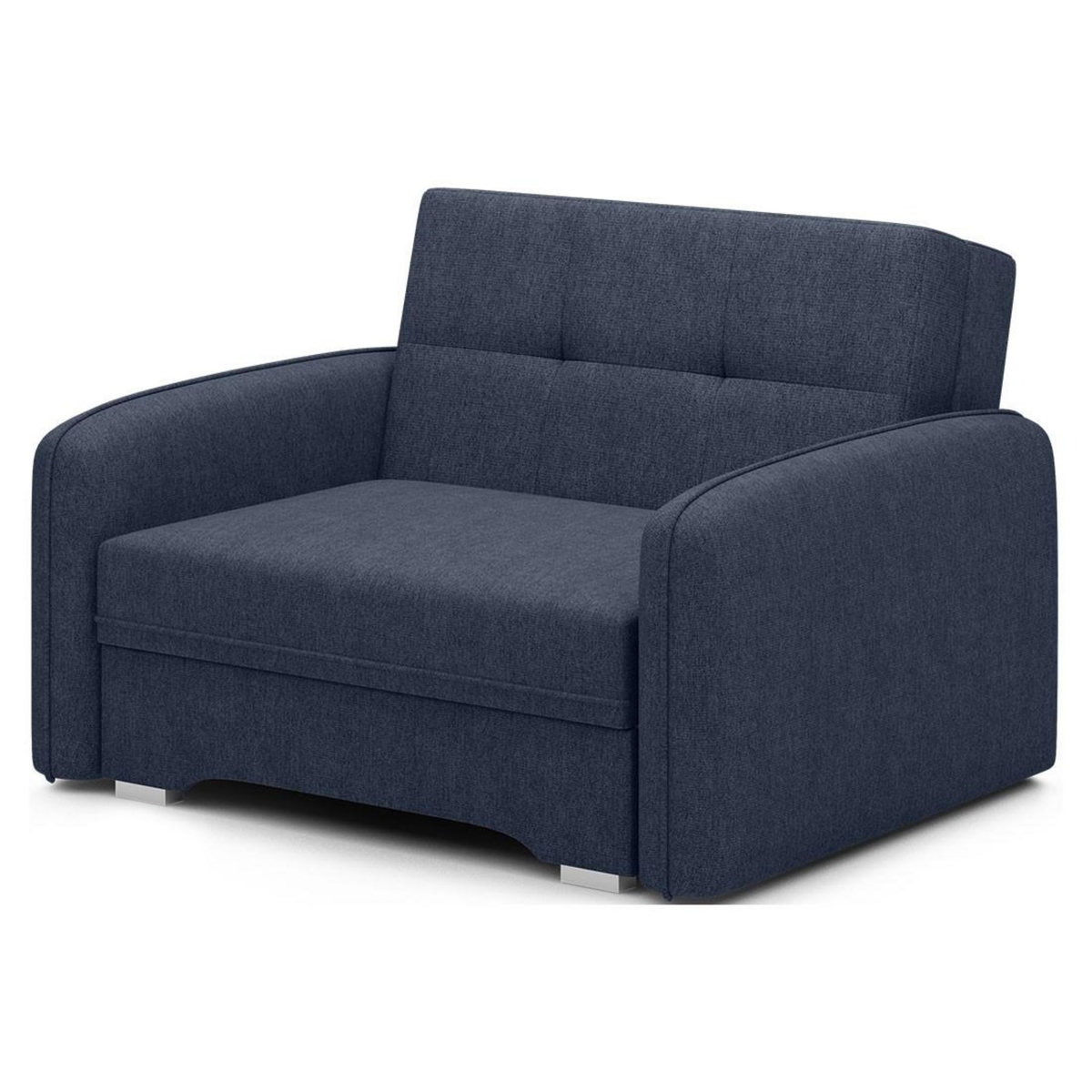 BEST MOBILIER Michelle - fauteuil convertible avec coffre en velours
