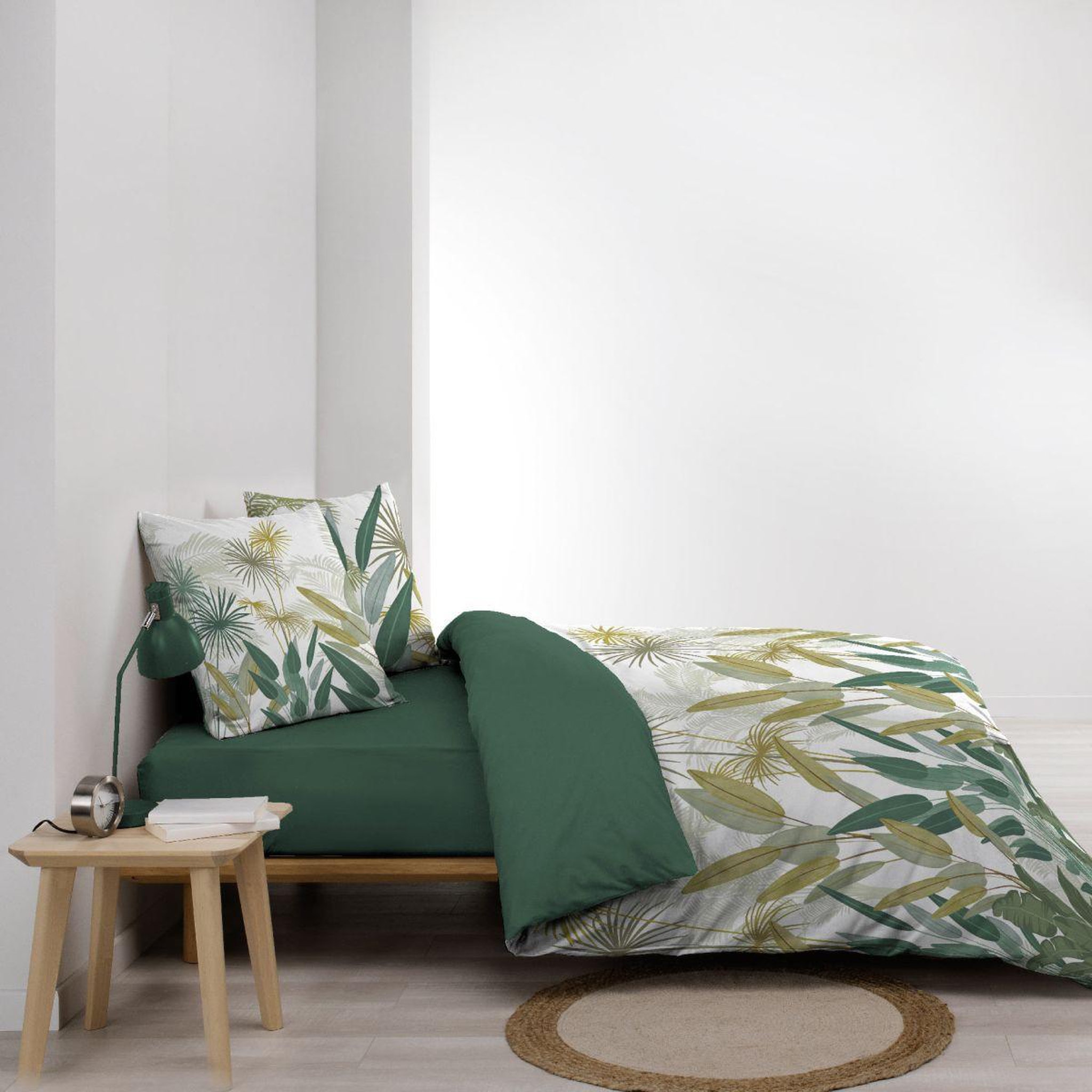 Voir la diapositive 3 : Douceur d'Intérieur Parure de lit 3 pièces  otika  240x220cm vert