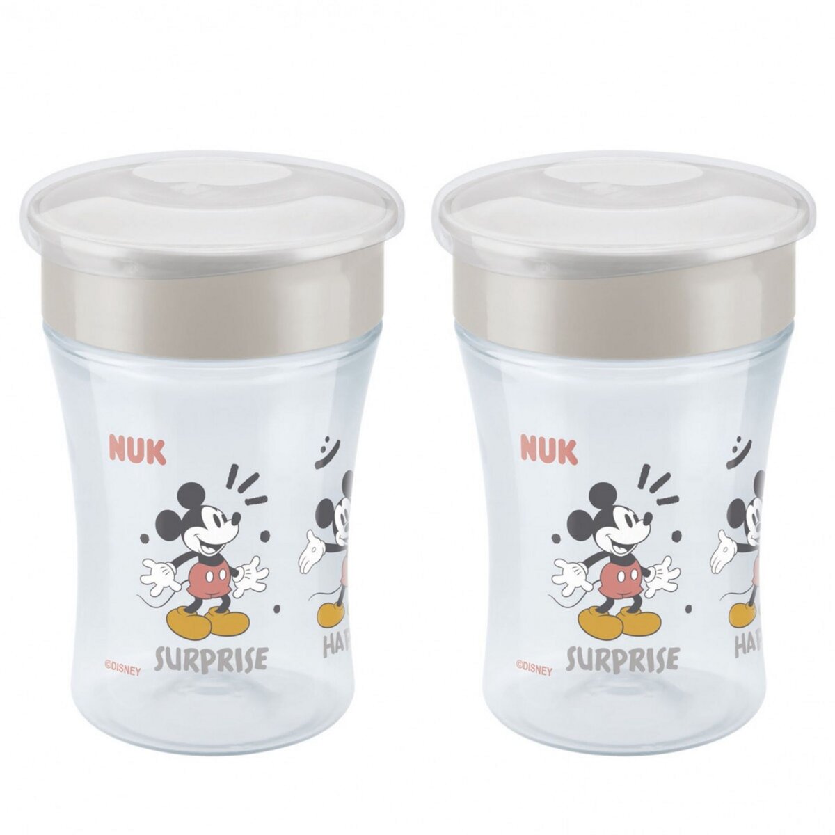 NUK Lot 2 tasses d'apprentissage Magic Cup 360 Mickey 230ml 8M+ pas cher 
