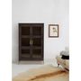 Voir la diapositive 5 : Paris Prix Vitrine Design 2 Portes  Pimlico  148cm Charbon