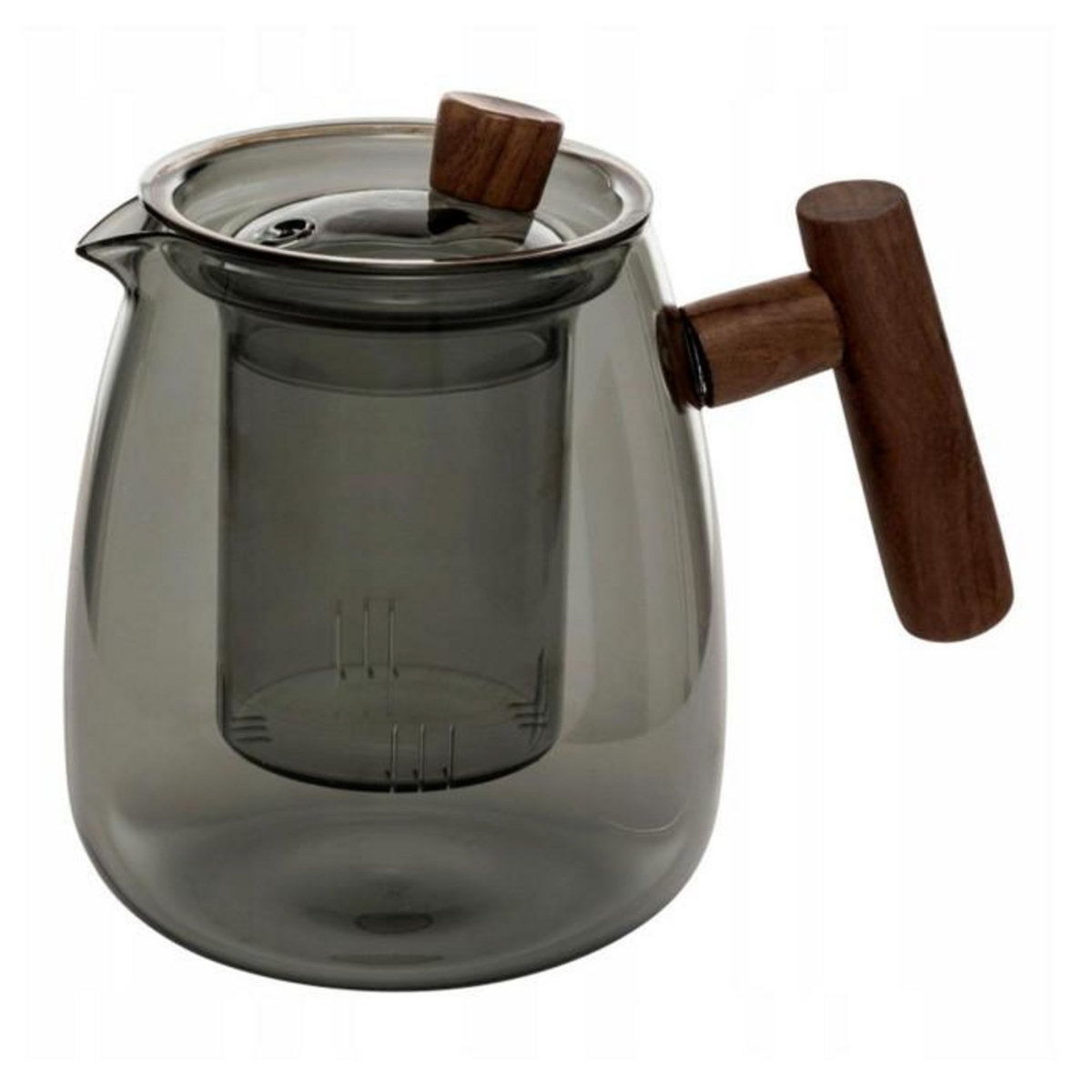 SECRET DE GOURMET Théière en Verre  Twisted Lime  80cl Gris