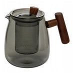 SECRET DE GOURMET Théière en Verre  Twisted Lime  80cl Gris