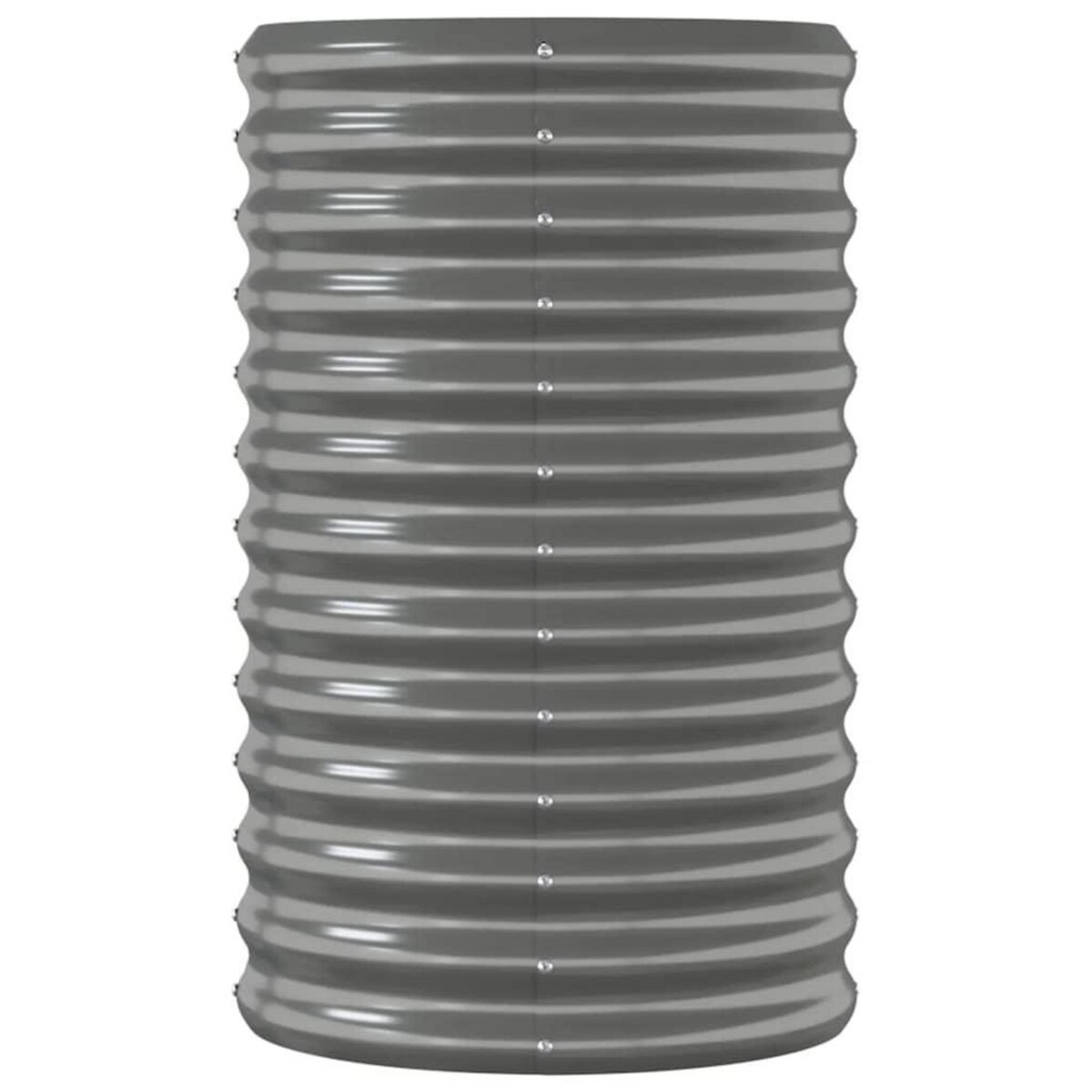 VIDAXL Lit sureleve de jardin Acier enduit de poudre 114x40x68 cm gris