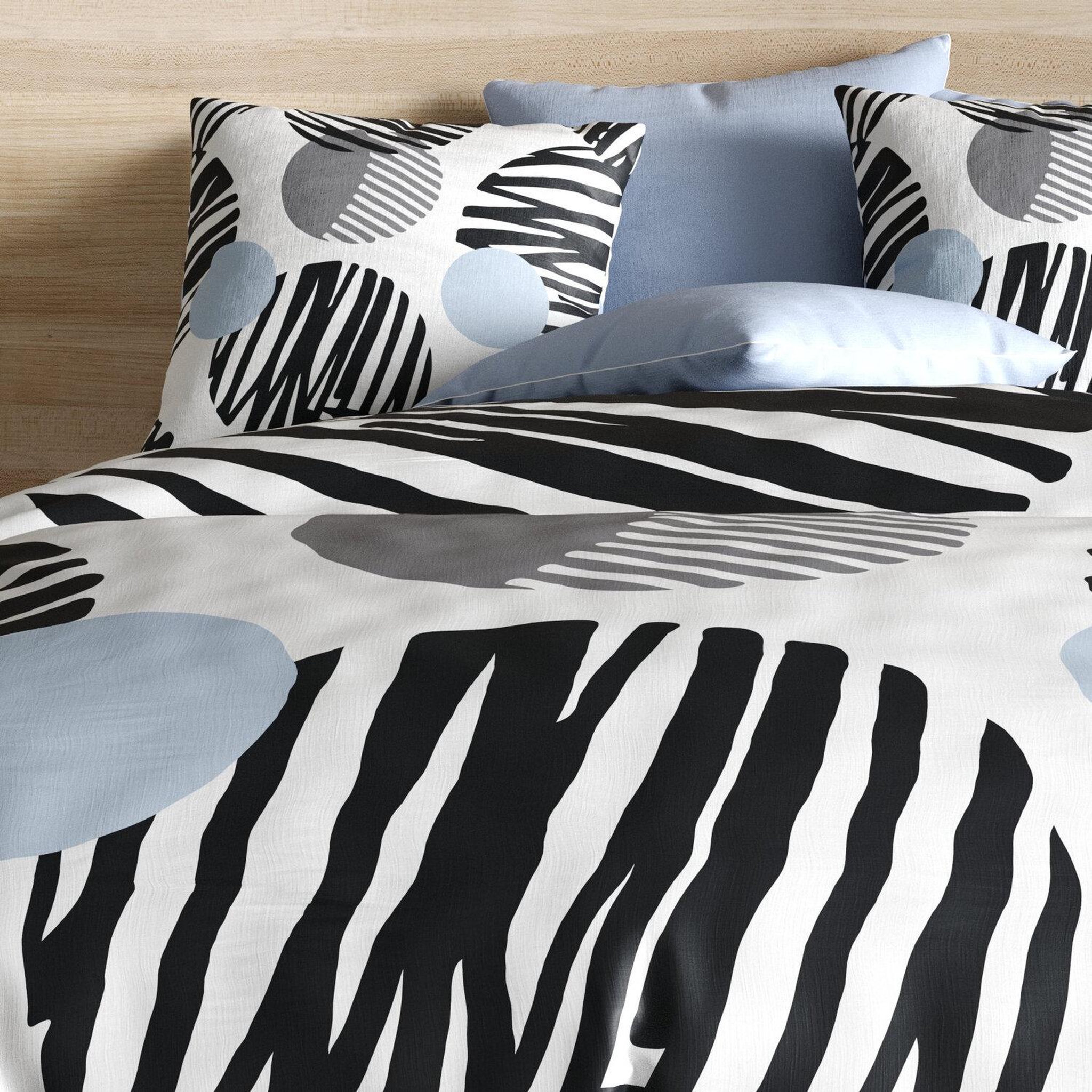 Voir la diapositive 4 : Les Ateliers du Linge Parure housse de couette 100%polyester 60gsm, cerclus