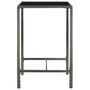 Voir la diapositive 5 : VIDAXL Ensemble de bar de jardin 3 pcs et coussins Resine tressee Gris