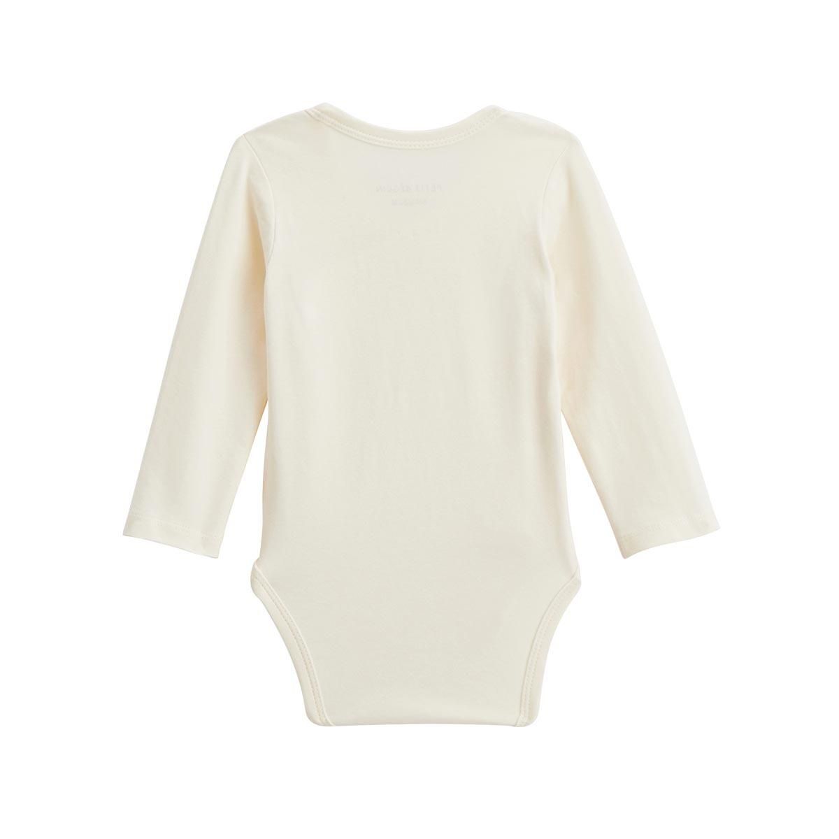 Petit Béguin Lot de 2 bodies bébé manches longues ouverture croisée Envolée de bisous