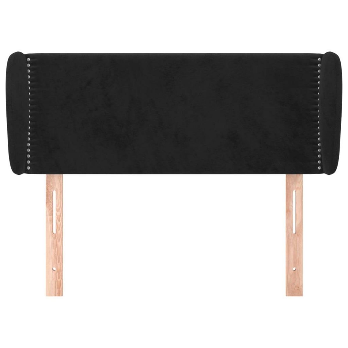 VIDAXL Tete de lit avec oreilles Noir 83x23x78/88 cm Velours