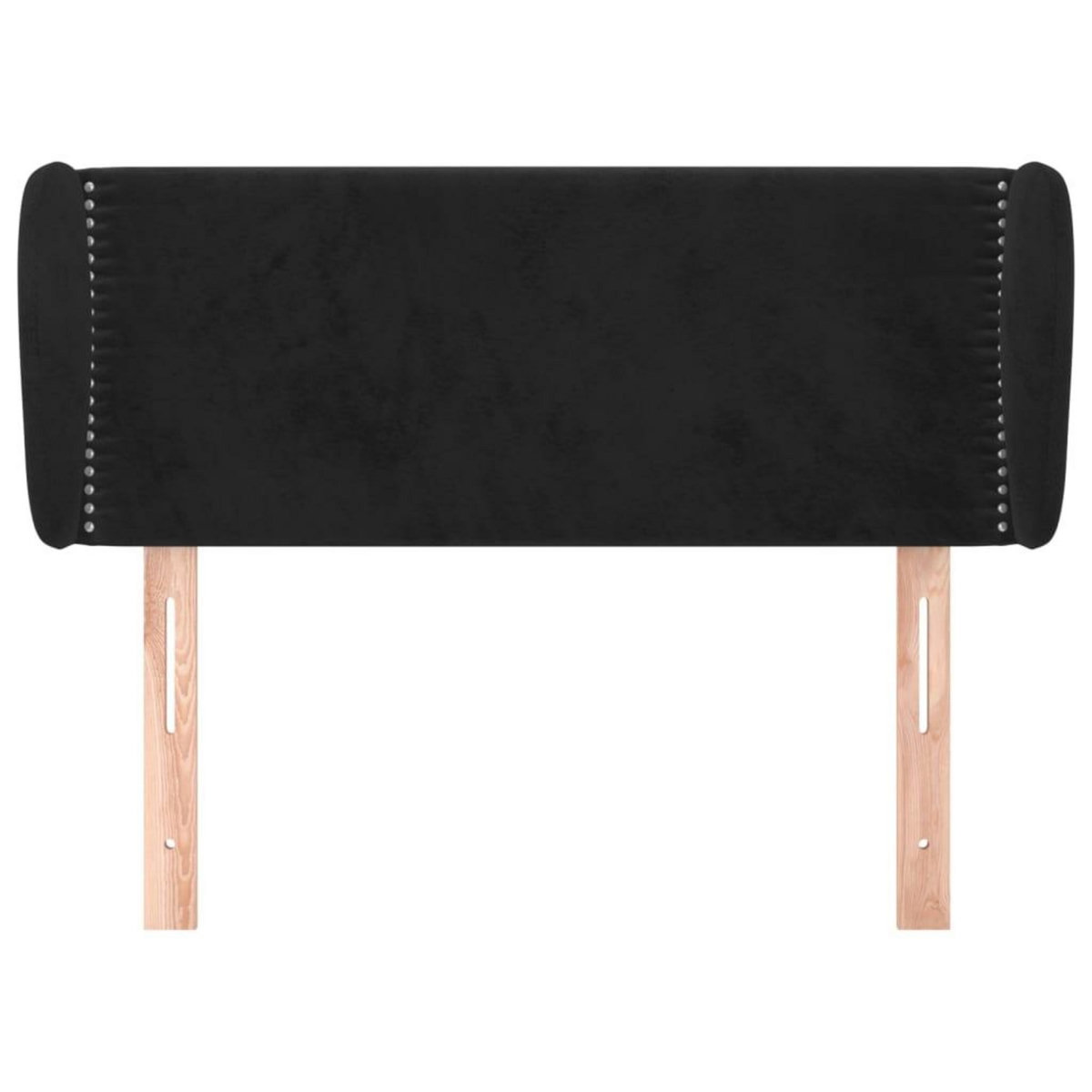 VIDAXL Tete de lit avec oreilles Noir 83x23x78/88 cm Velours