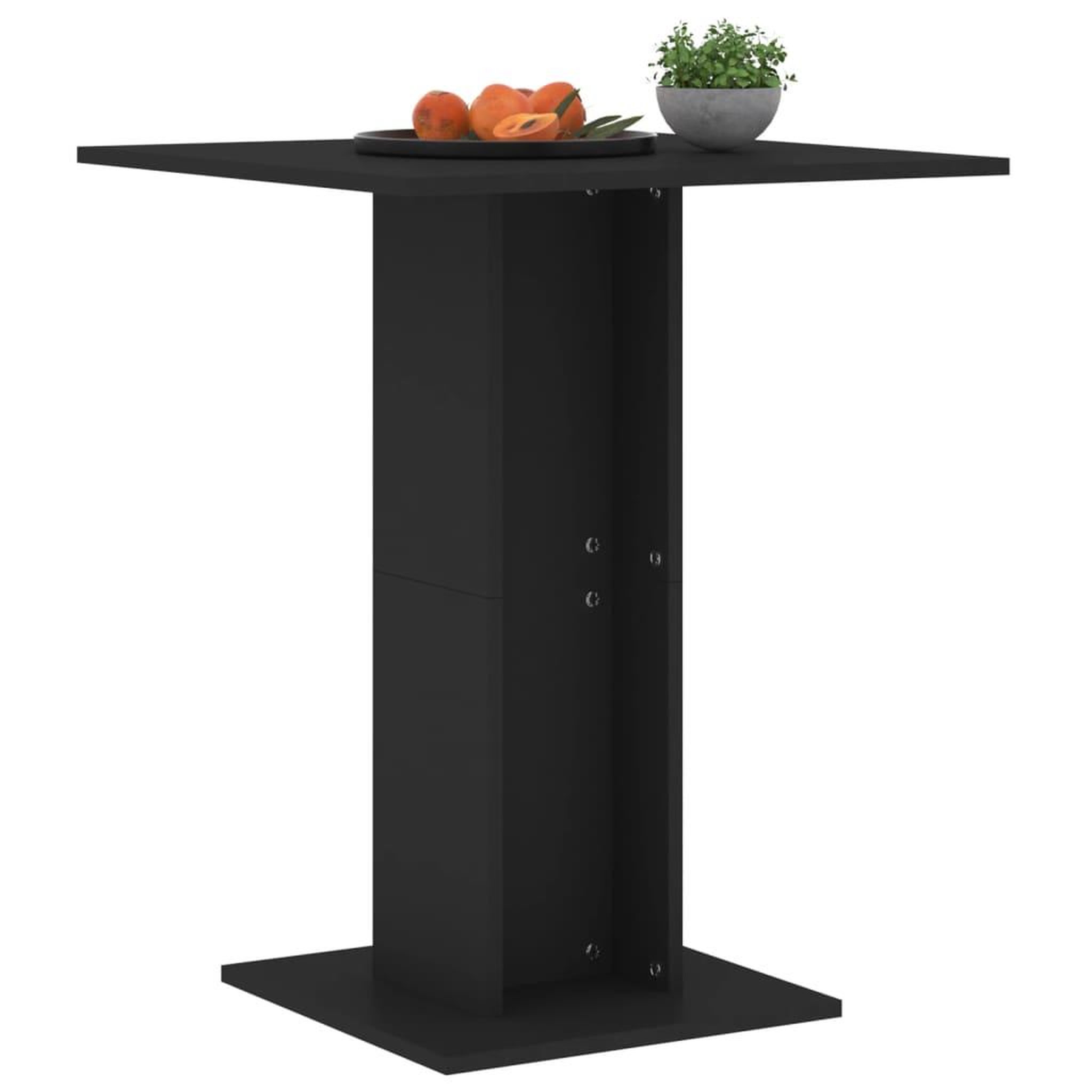 Voir la diapositive 3 : VIDAXL Table de bistro Noir 60x60x75 cm Bois d'ingenierie