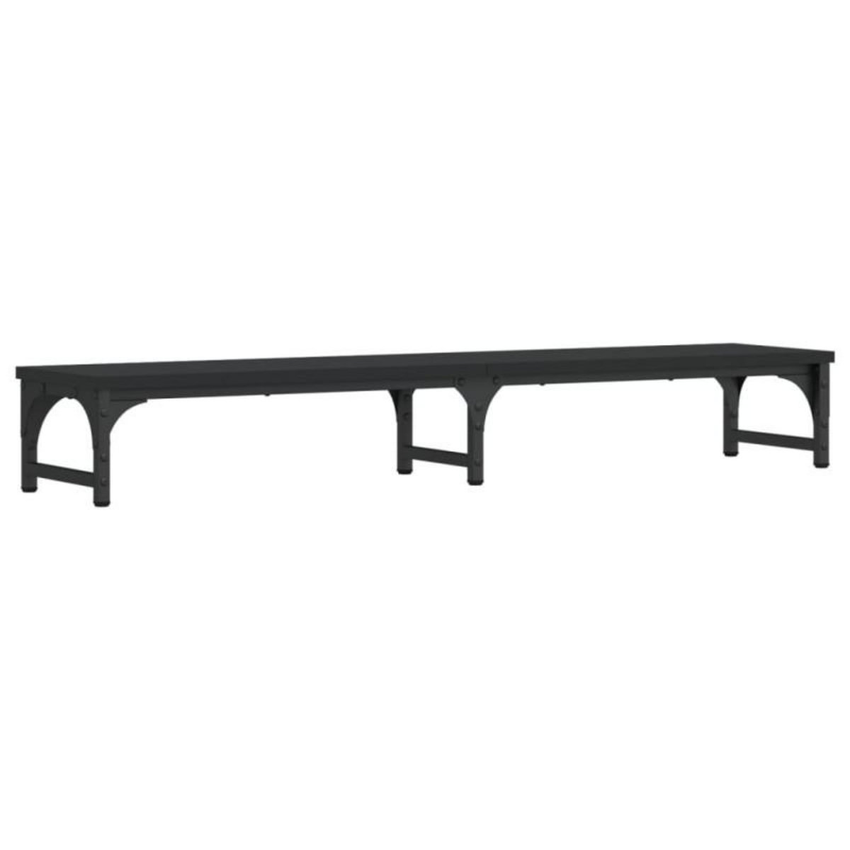 VIDAXL Support de moniteur noir 105x23x15,5 cm bois d ingénierie