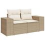 Voir la diapositive 4 : VIDAXL Salon de jardin avec coussins 9 pcs beige resine tressee