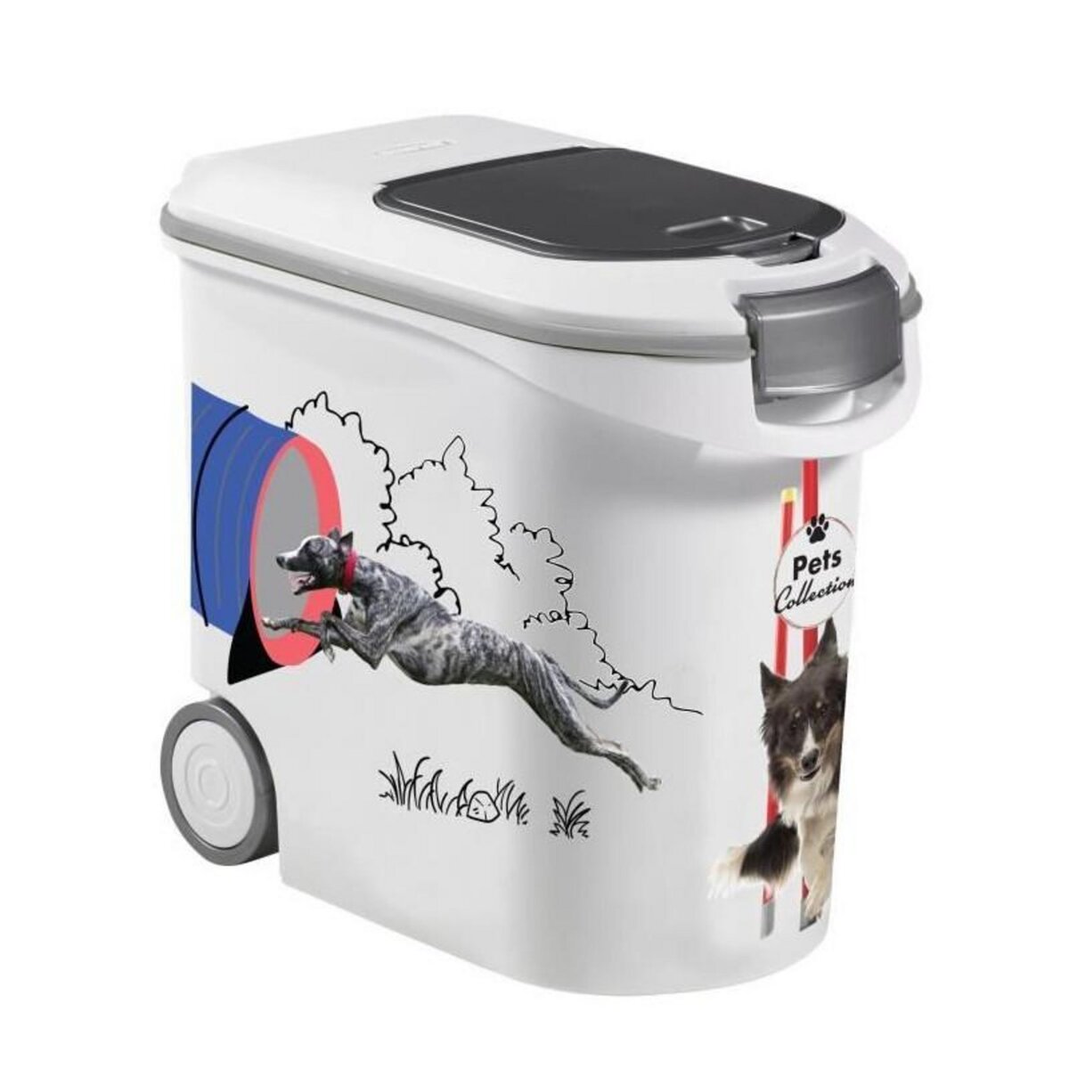 CURVER Conteneur a croquettes CURVER - 35L/12 kg - PETS COLLECTION - Pour chien