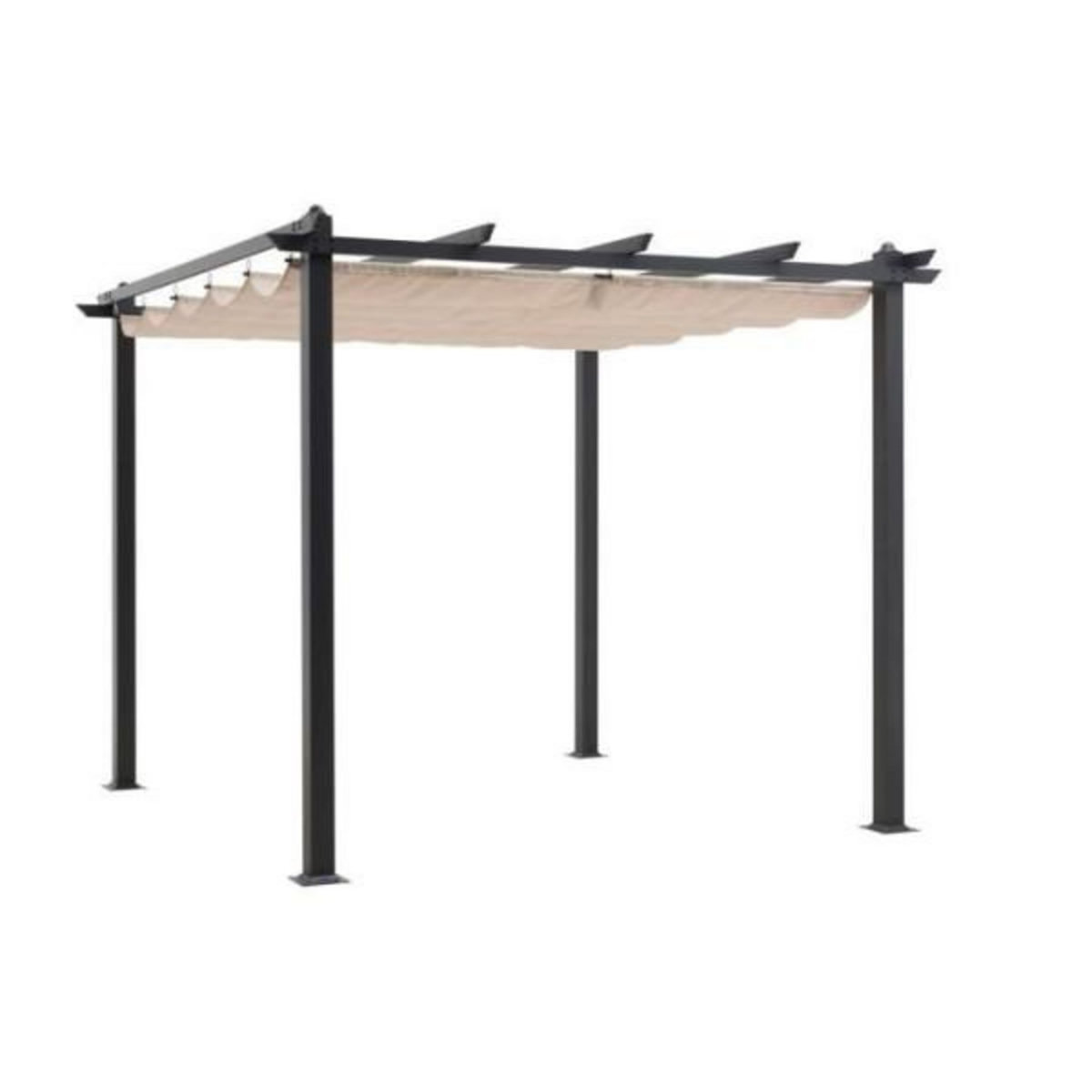 MARKET24 Pergola en aluminium CORDOBA - Beige - 3 x 3 m