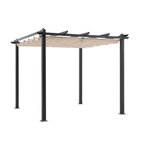 MARKET24 Pergola en aluminium CORDOBA - Beige - 3 x 3 m