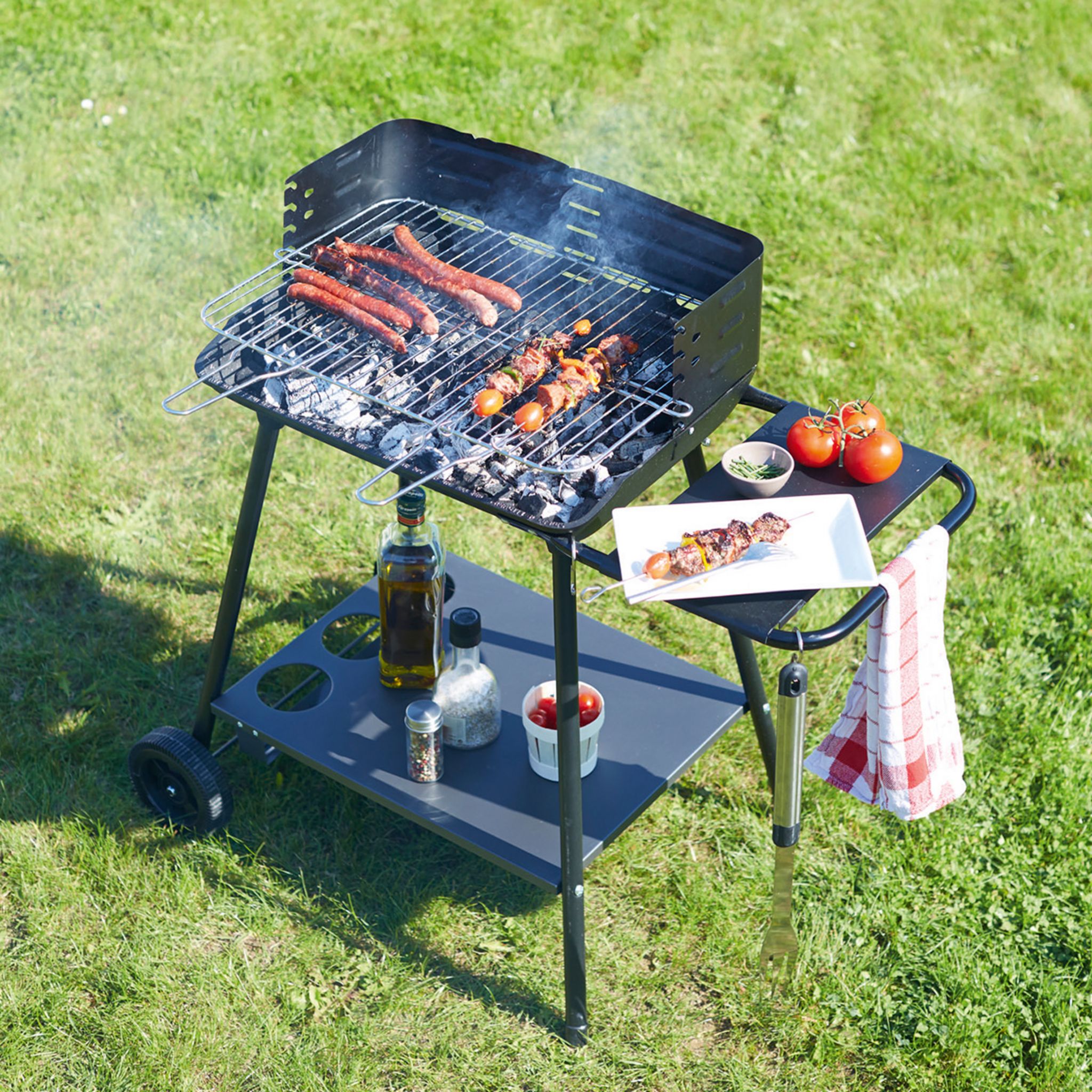 Somagic Barbecue charbon de bois VENISE pas cher - Auchan.fr