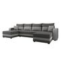 Voir la diapositive 4 : BEST MOBILIER Harvey - canapé panoramique en u - 7 places - convertible avec coffre - en tissu