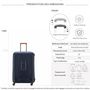 Voir la diapositive 2 : Delsey Grande valise rigide Moncey TSA polypropylène 76cm