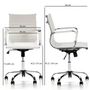 Voir la diapositive 4 : VS VENTA-STOCK Fauteuil de Bureau Croma inclinable Blanc,Cuir Synthétique