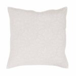 Paris Prix Housse de Coussin  Florette  60x60cm Blanc