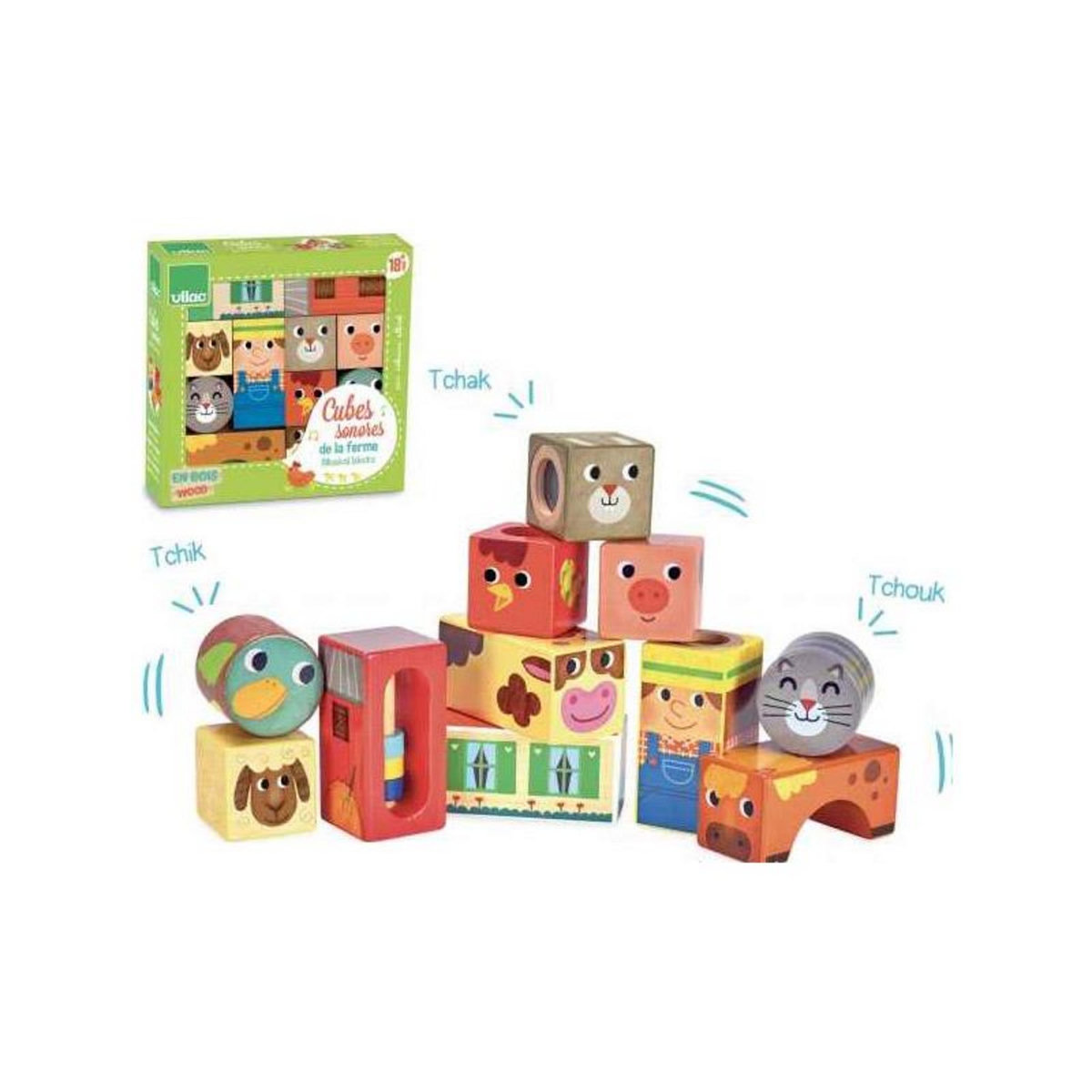 Vilac Cubes sonores de la Ferme
