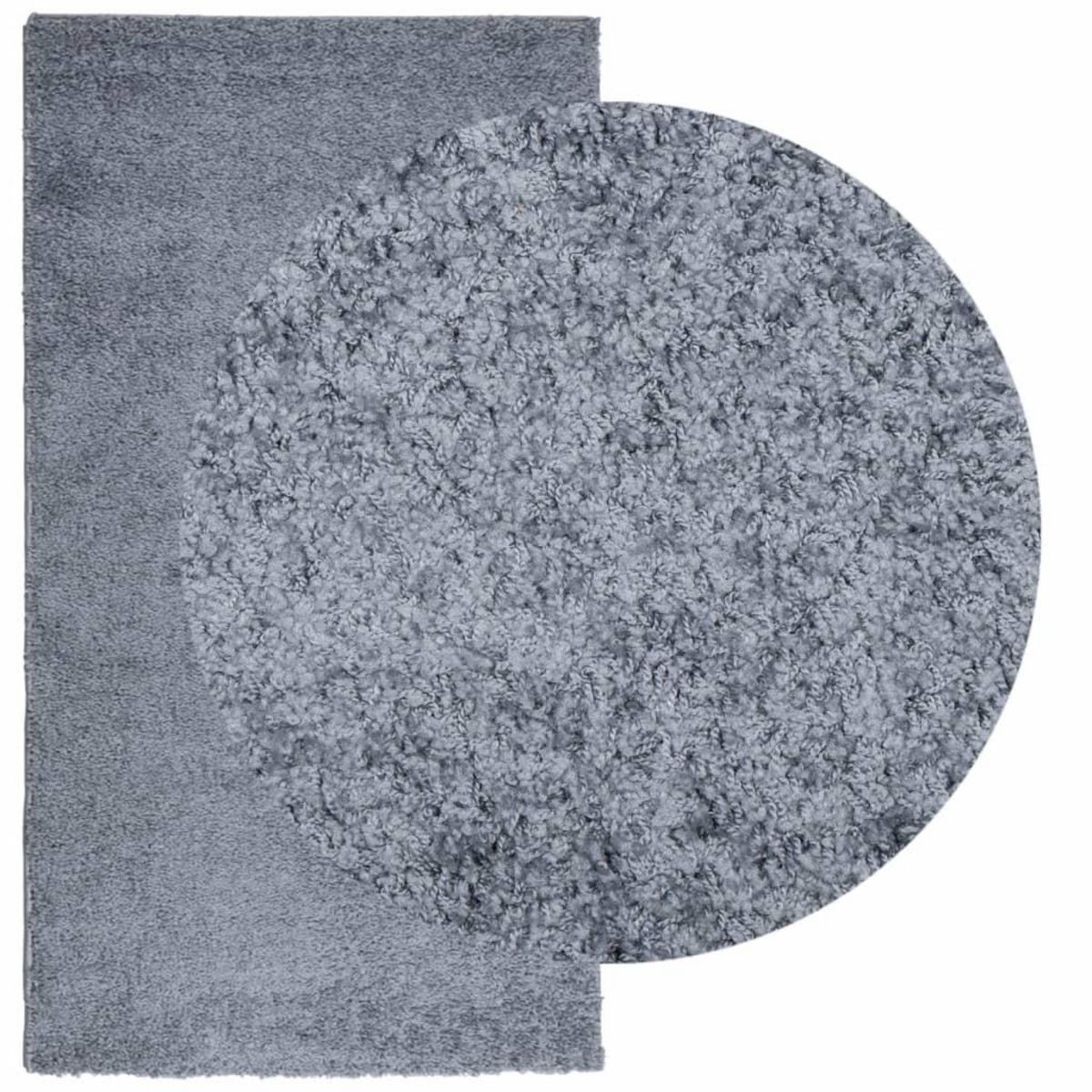 VIDAXL Tapis shaggy PAMPLONA poils longs moderne bleu 80x150 cm