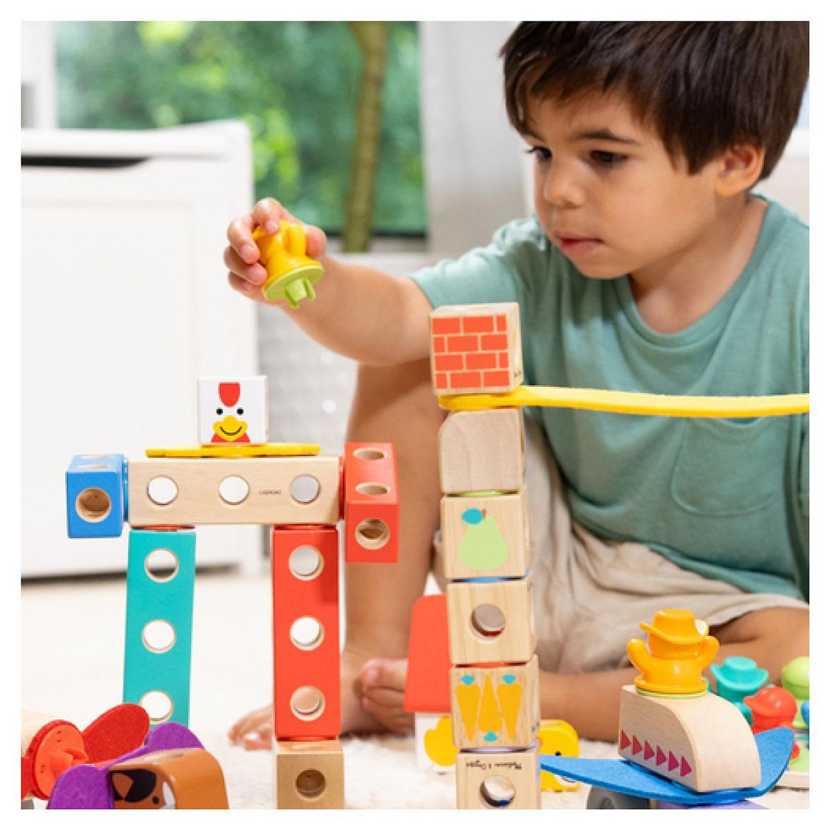 SpinMaster Melissa  and  Doug LA VILLE - 73 PIÈCES - BLOCKABLES